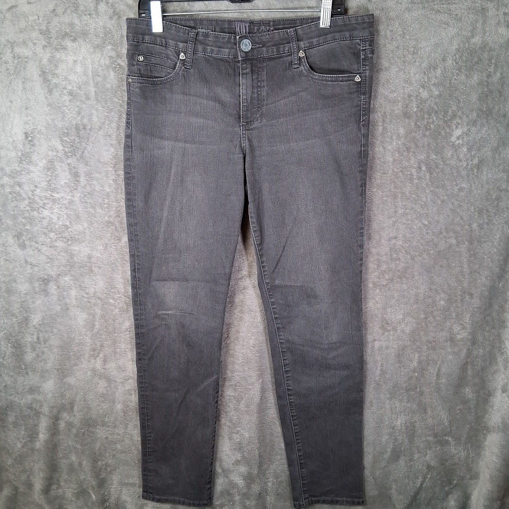Kut From The Kloth Sienna Skinny Jeans Women's Size 12 Gray 32x32 Mid-Rise Stre